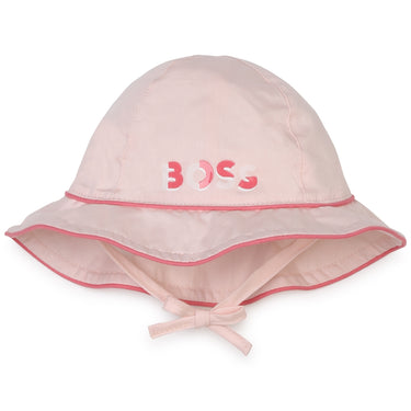 Gorro BOSS rosa para bebé niña
